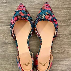 NWT J.Crew Liberty Knotted 2-piece Flat - Red/Blue - Size 10
